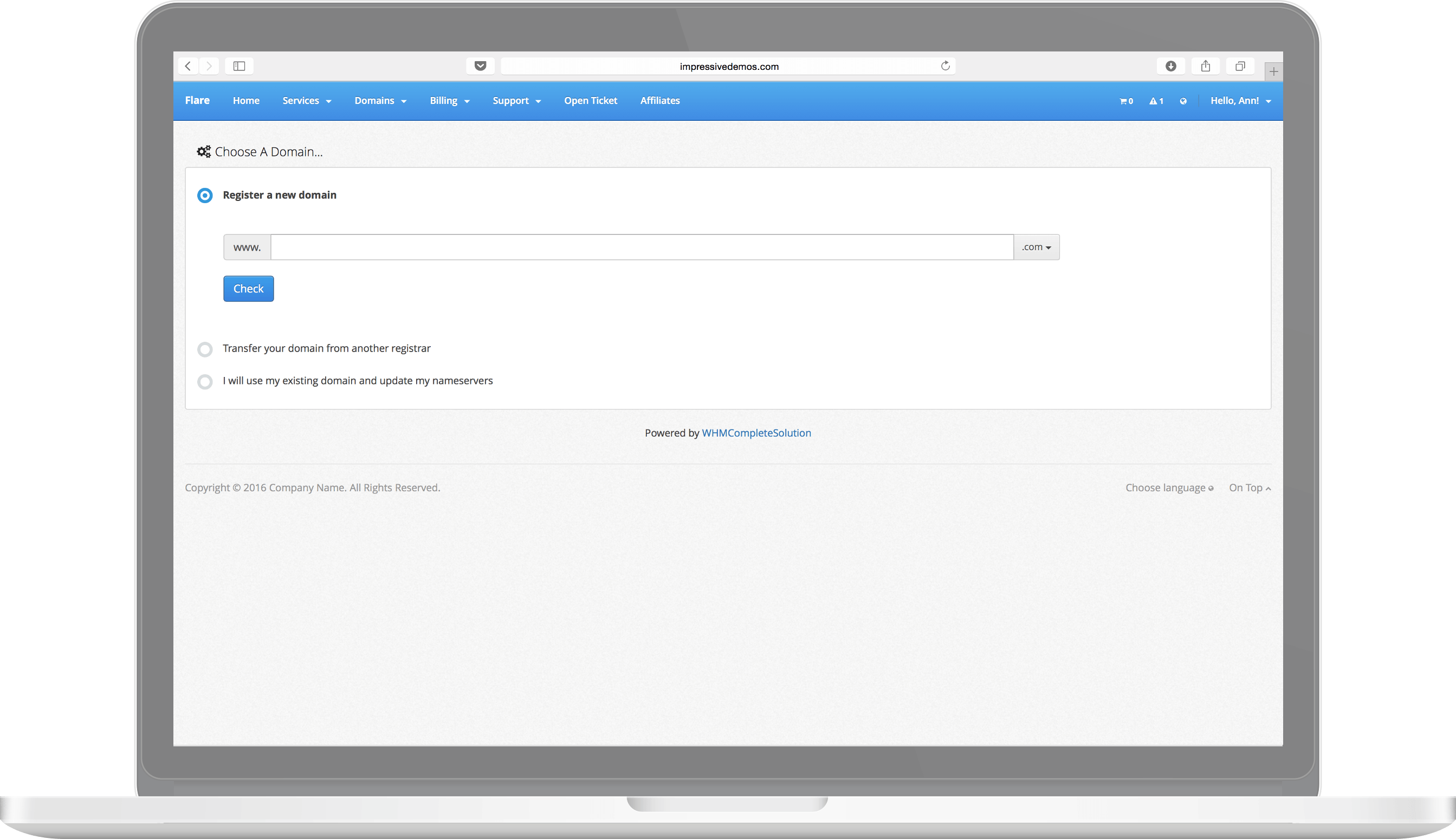 Flare Theme Preview