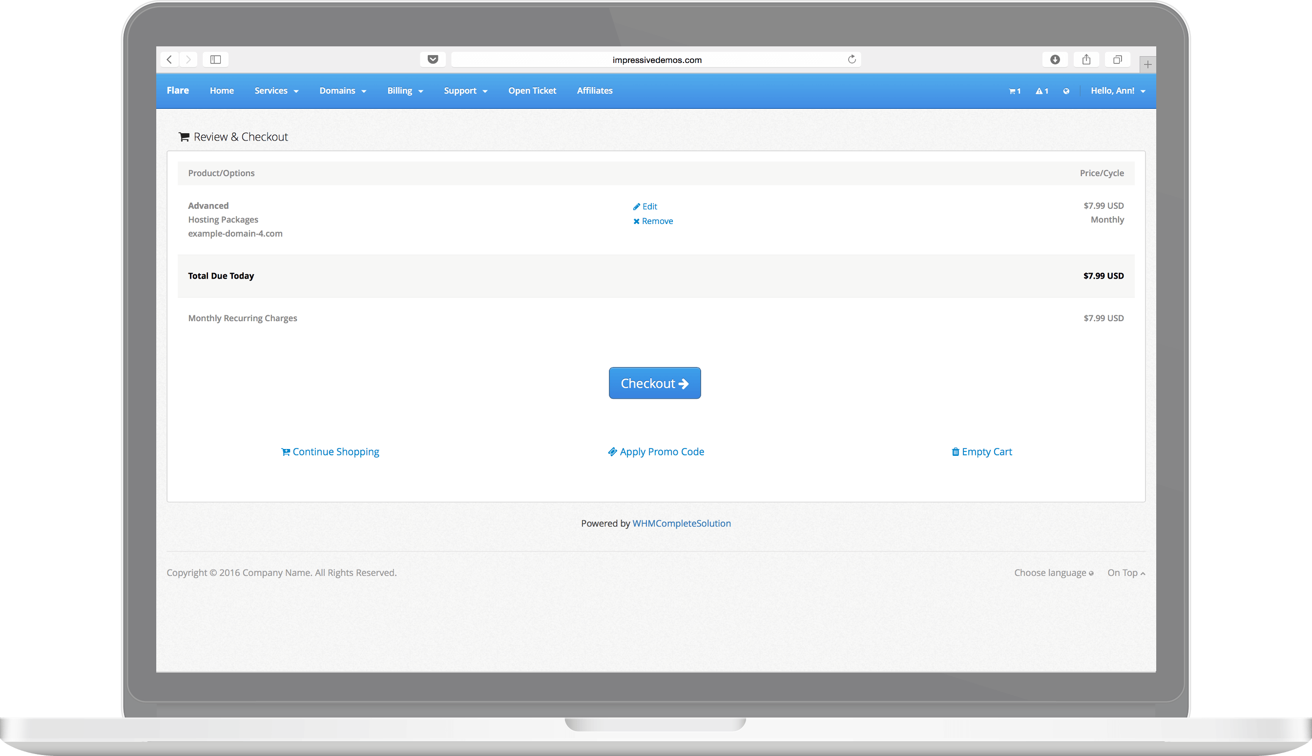 Flare Theme Preview