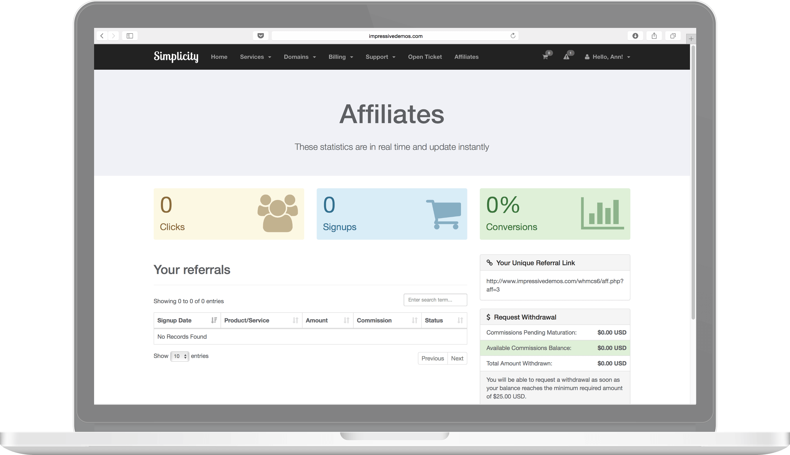 Simplicity Theme Preview