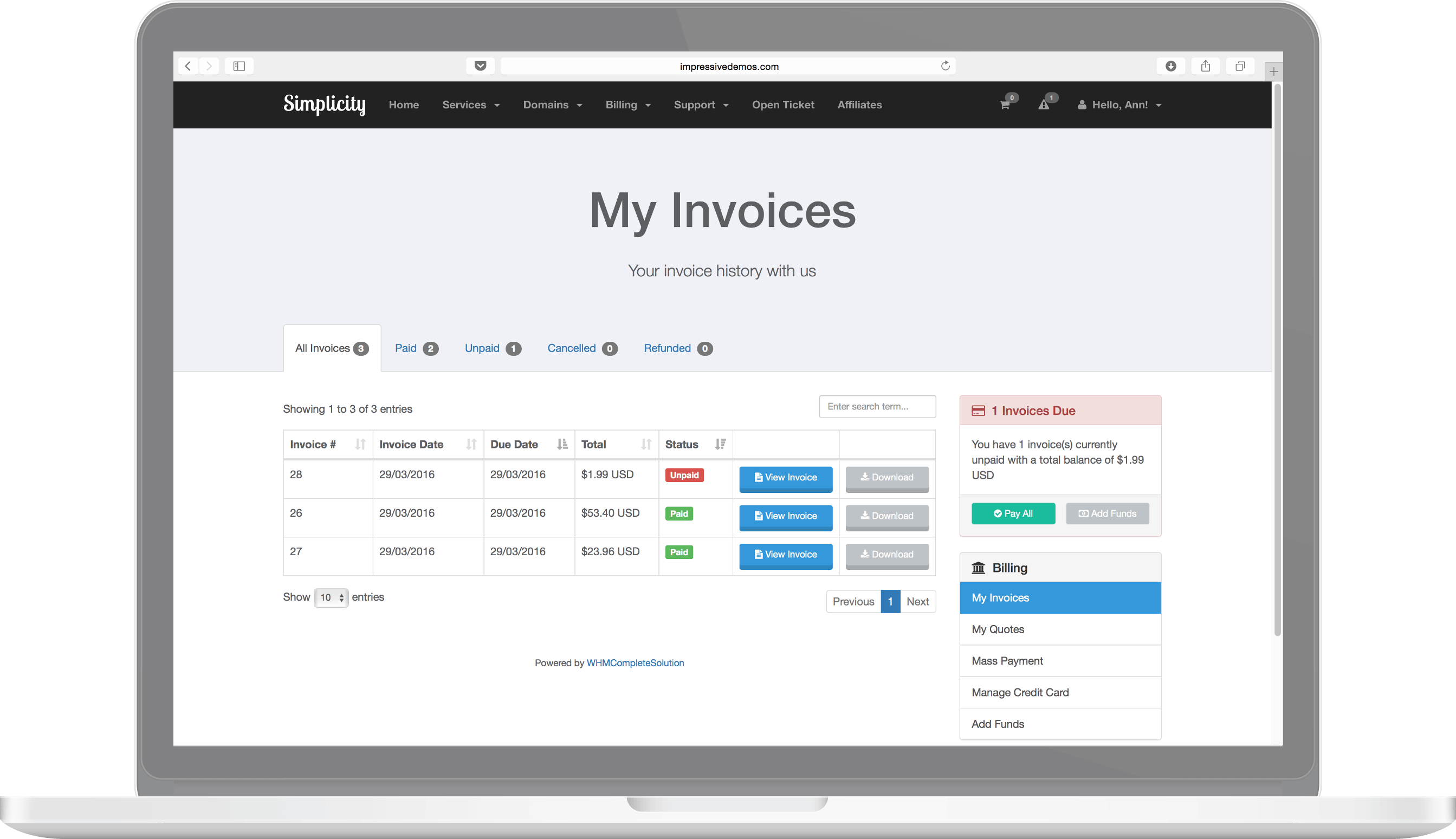 Simplicity Theme Preview
