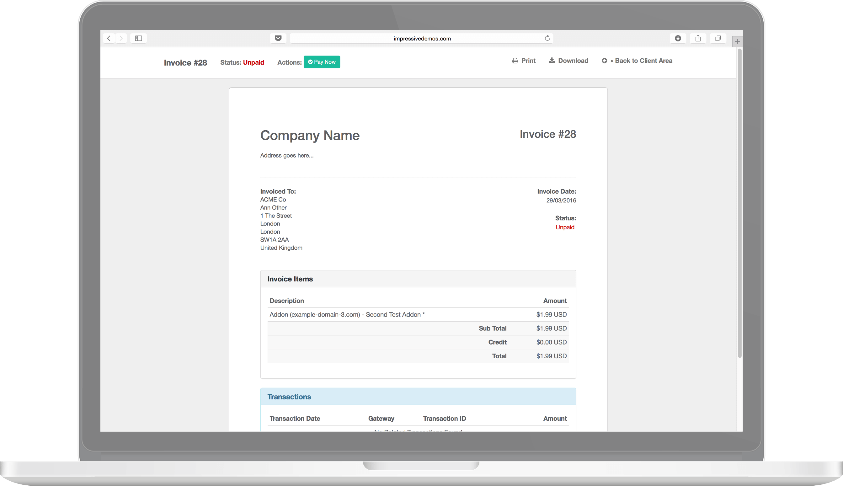 Simplicity Theme Preview