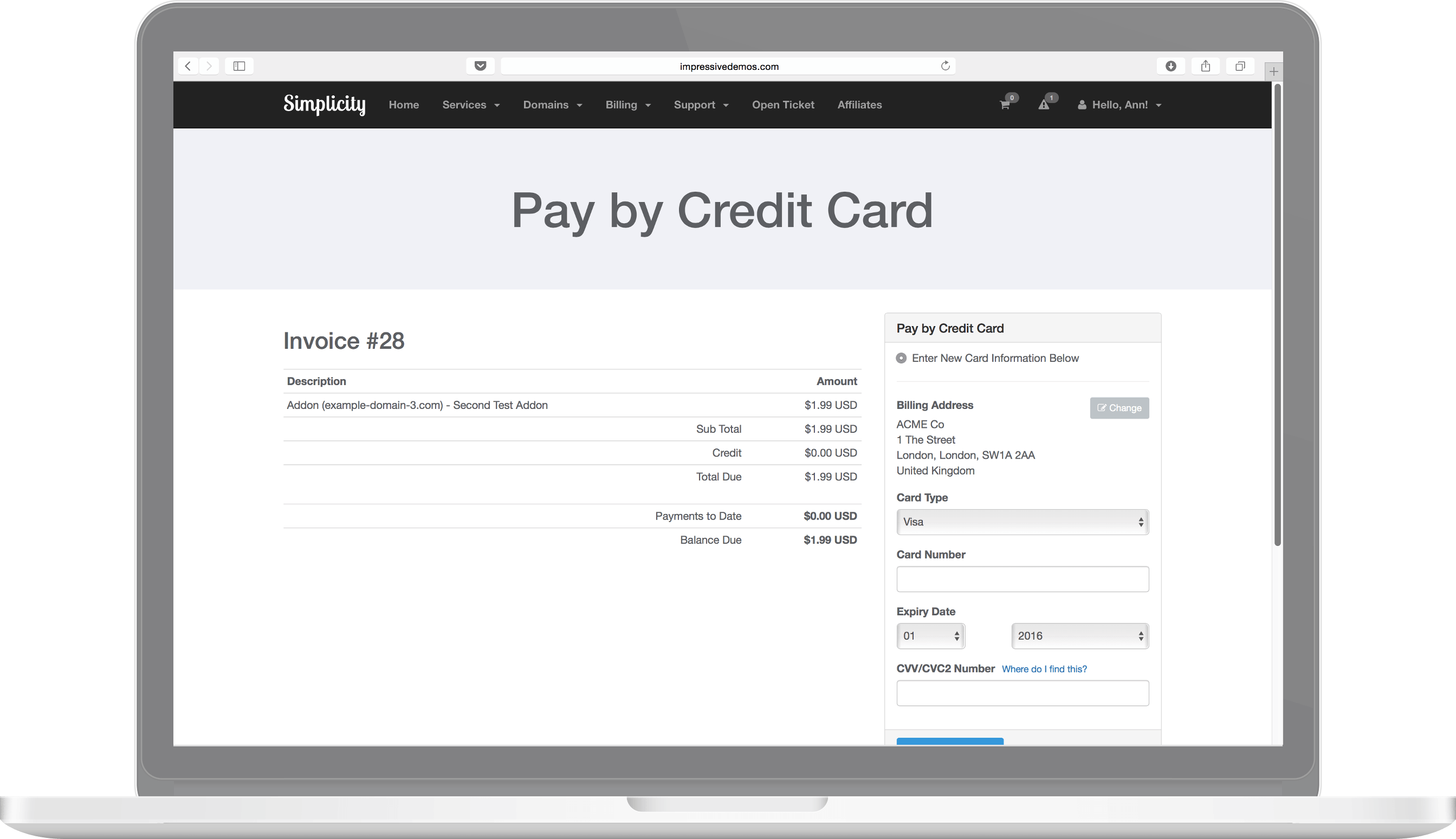 Simplicity Theme Preview