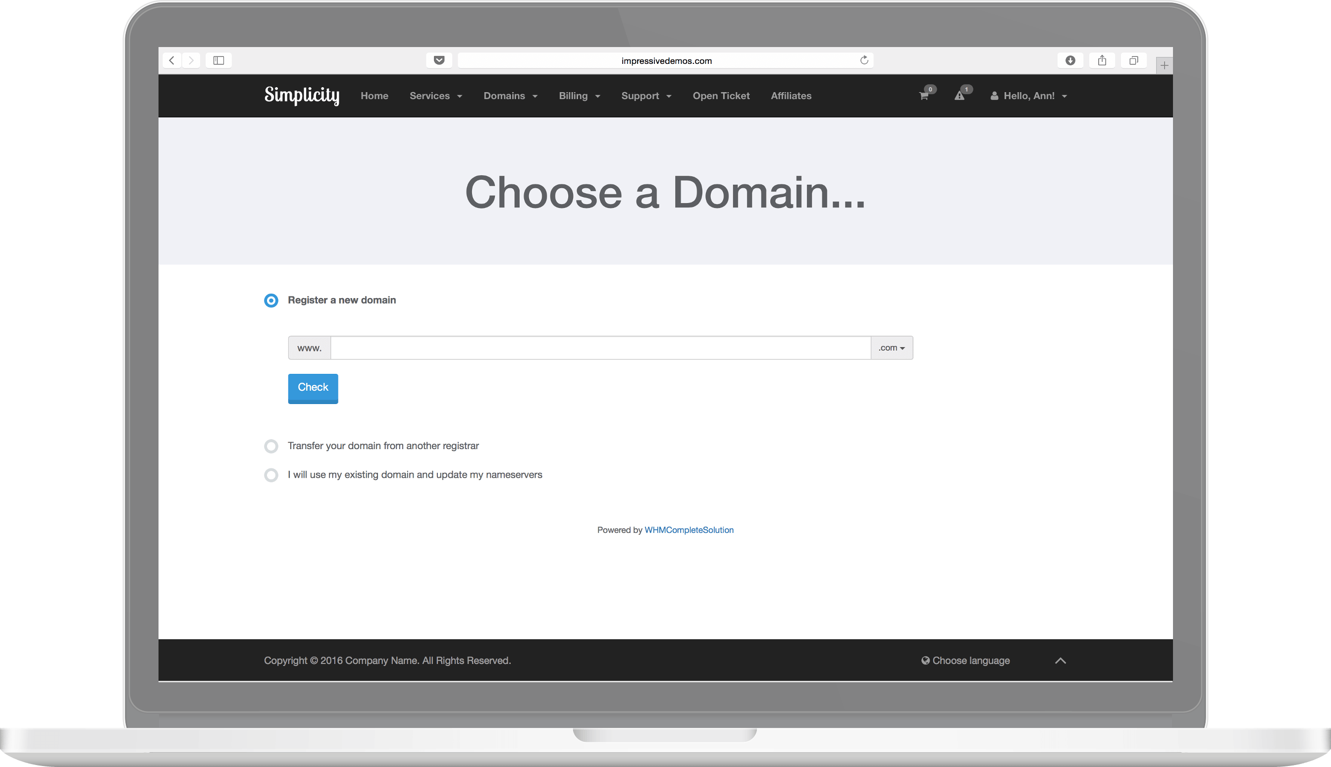 Simplicity Theme Preview