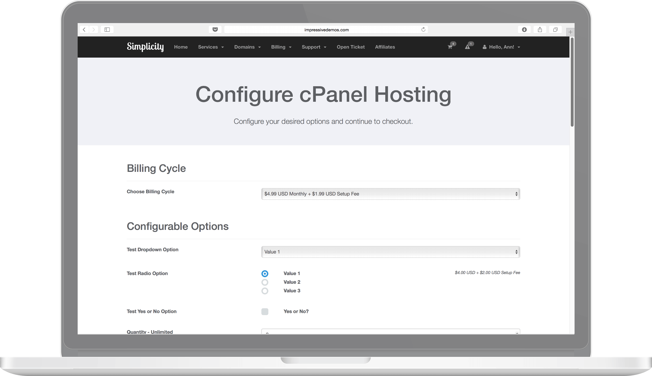 Simplicity Theme Preview