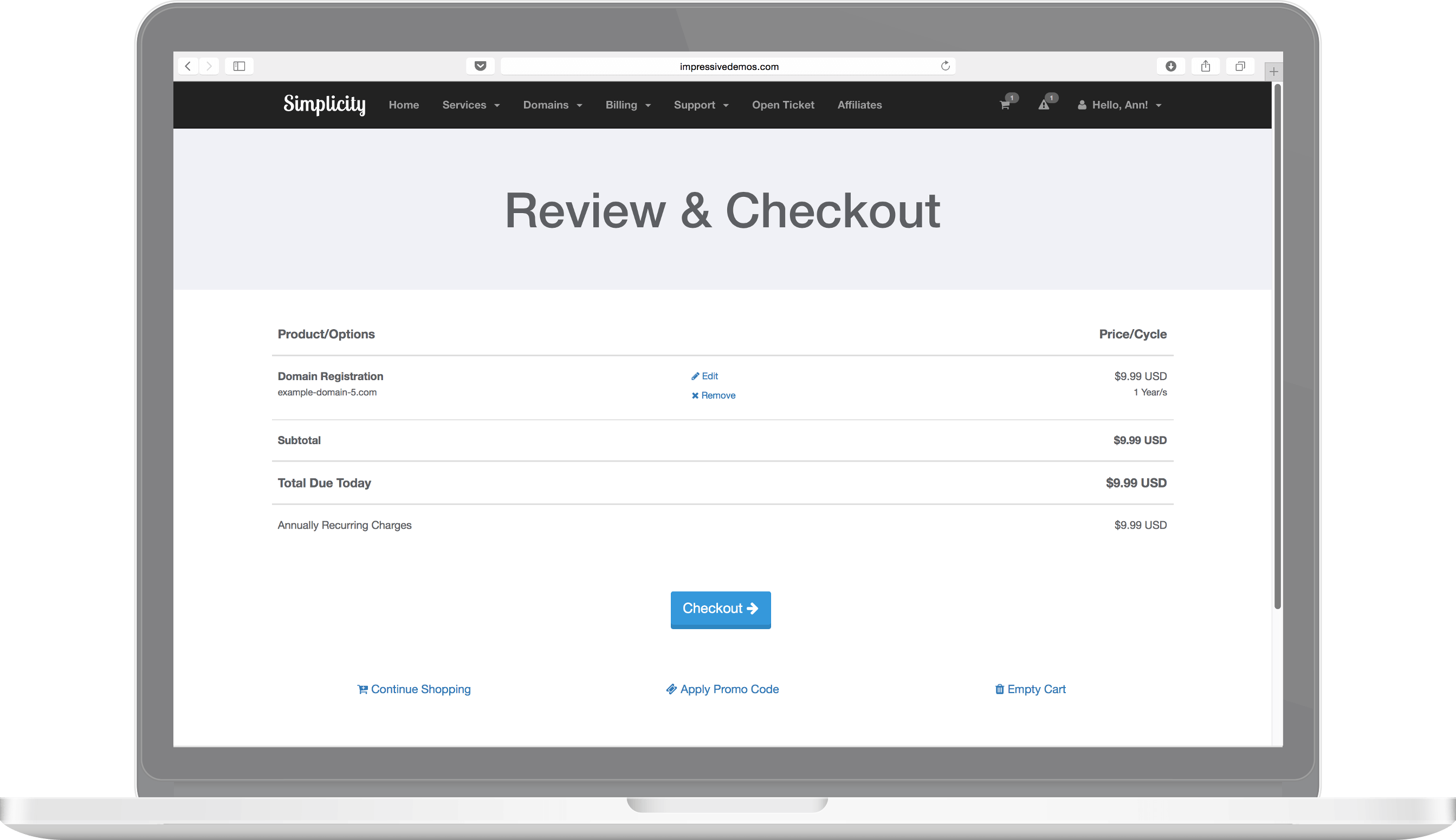 Simplicity Theme Preview