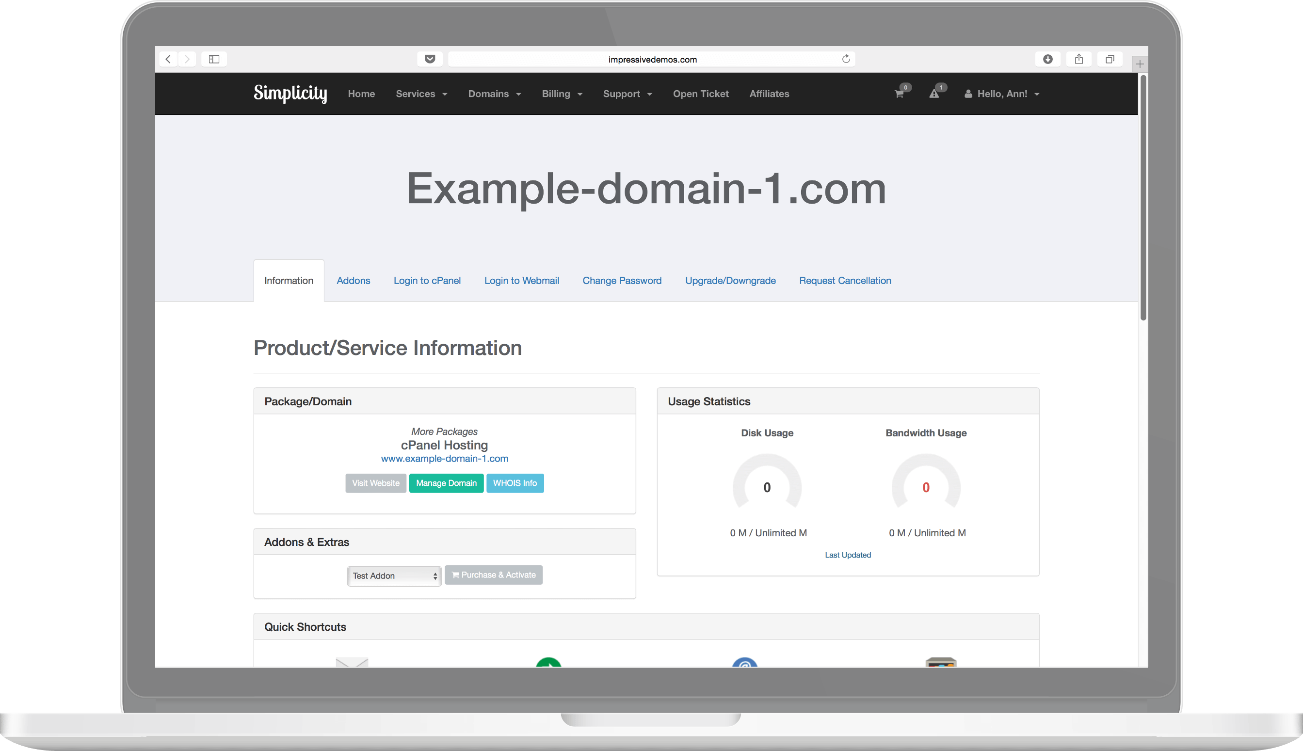 Simplicity Theme Preview