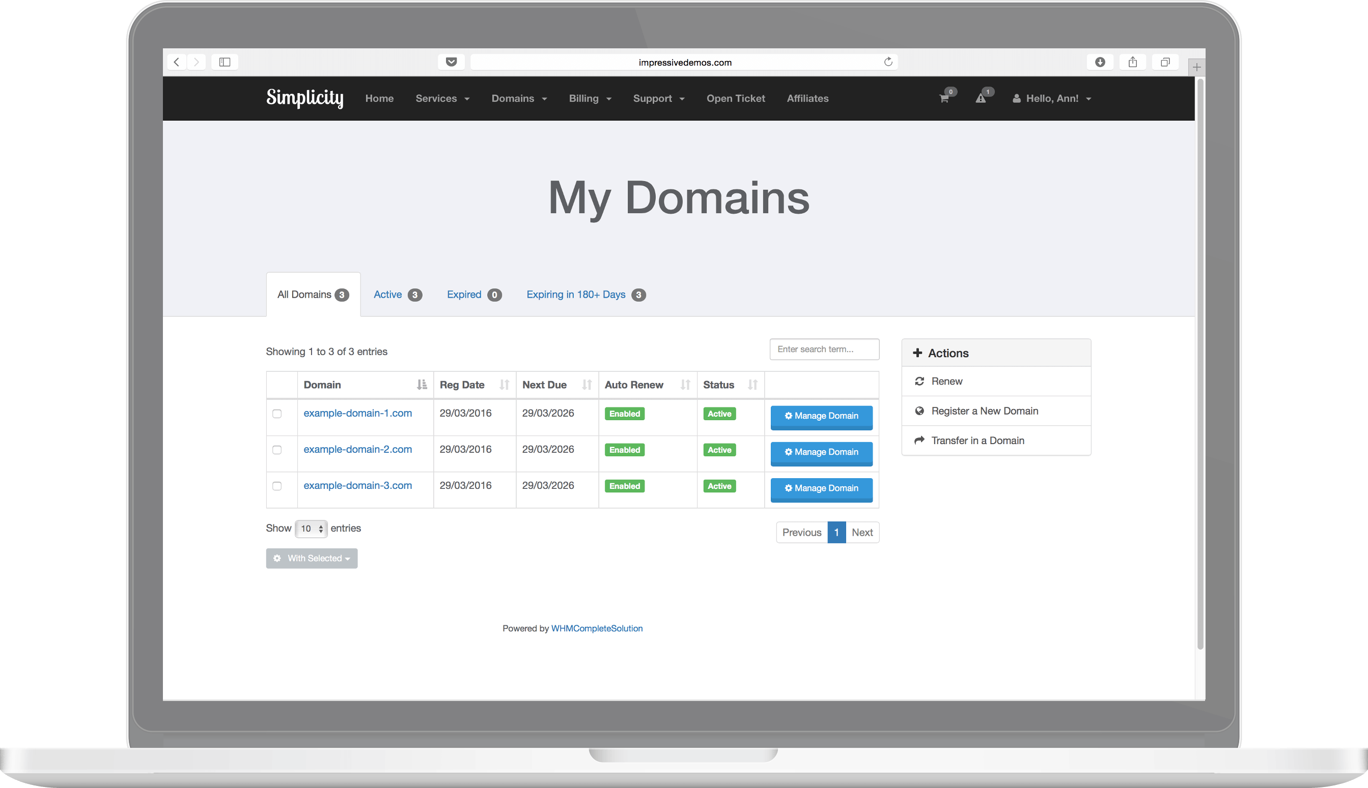 Simplicity Theme Preview